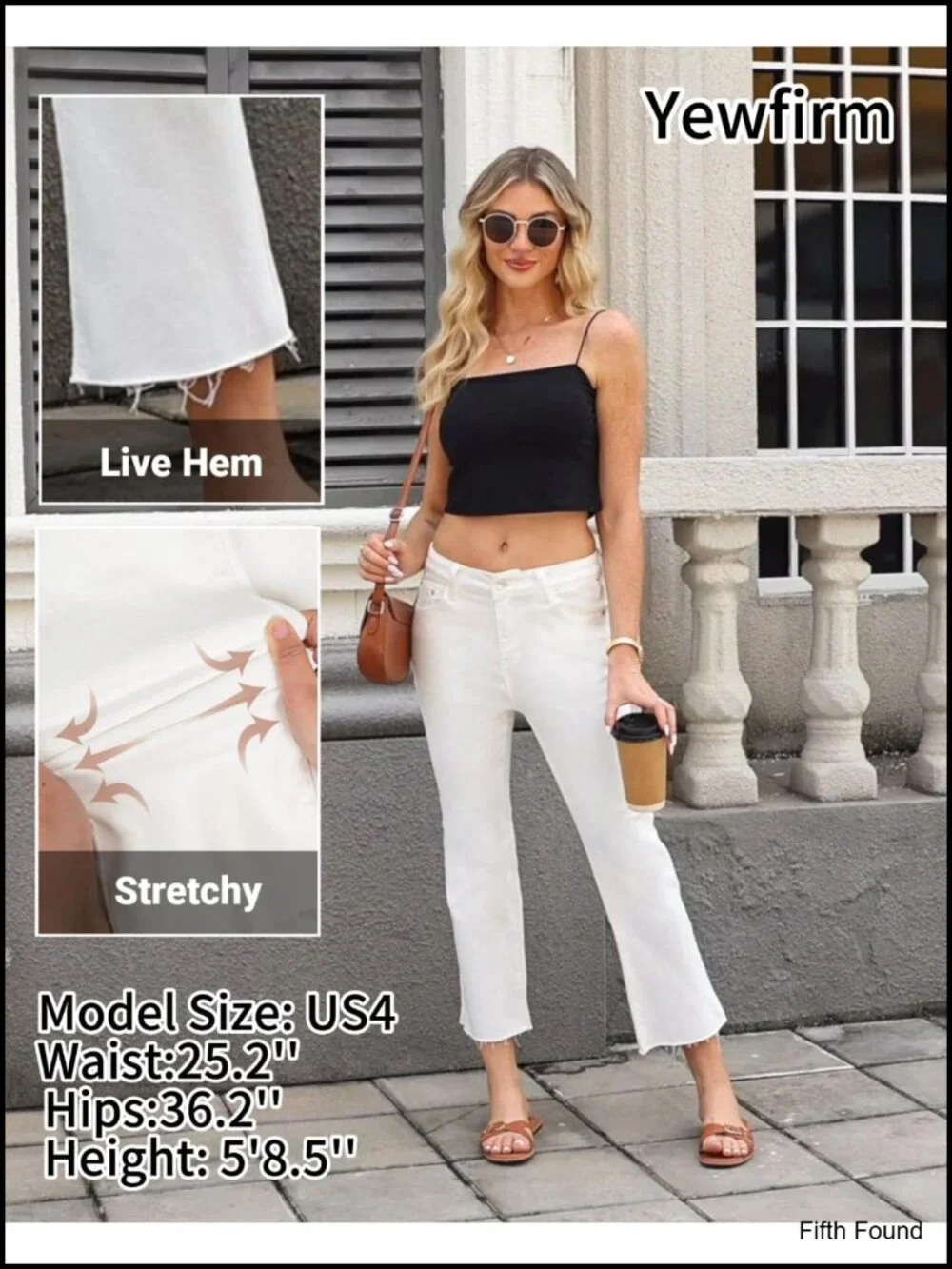 Mid Rise Stretchy Cropped Flare Jeans with Raw Hem